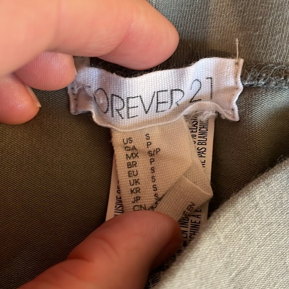 Forever 21 Leggings Small Green! Cotton! - Picture 2 of 7